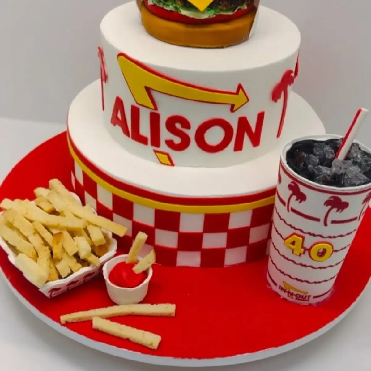 DU$TY Drops In-N-Out and Kraft Mac ‘n’ Cheese Cake Themes Celebrity baker Dusty crafts cakes inspired by fast-food, from burgers to mac 'n' cheese.