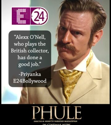 Priyanka from E24Bollywood widely lauds Alexx O'Nell’s role as British collector in Phule!
