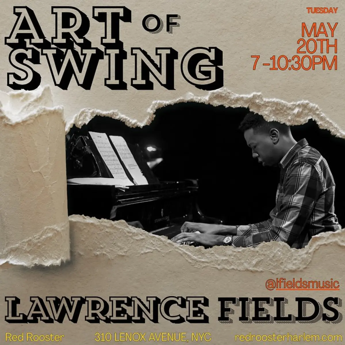 Eclectic Beats At Red Rooster Harlem Experience a vivid evening of swing as eclectic vibes fill Red Rooster Harlem this Tuesday.