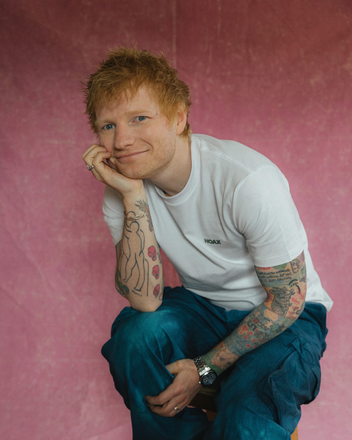 British singer Ed Sheeran dazzles with natural charm in a candid artistic capture. Wow!!!