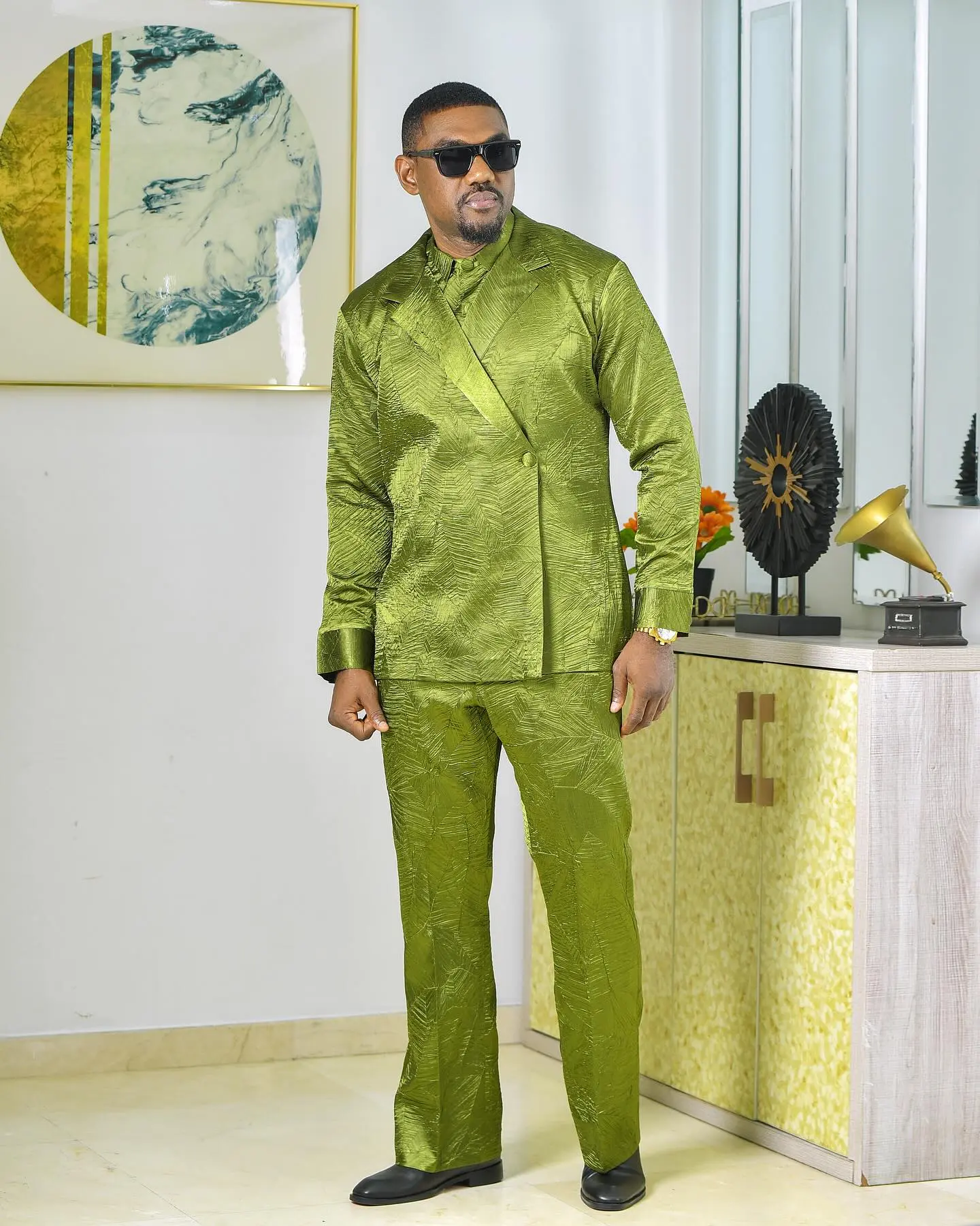 Eddie Watson Celebrates Birthday with Stylish Instagram Post Actor reflects on another year of life in a chic outfit by House of Buray shot by Chuxipro