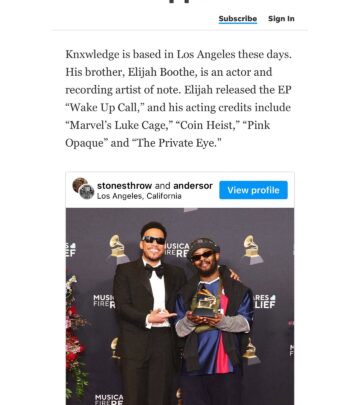 Actor Elijah Boothe honors family as he celebrates a cherished bond with his creative kin.!