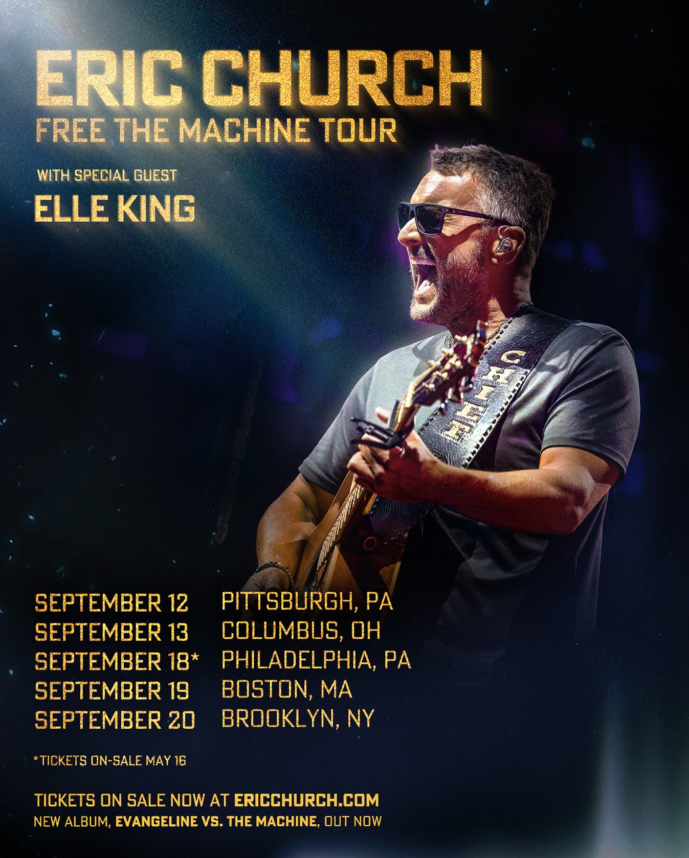 Elle King Joins Free The Machine Tour With Eric Church Elle King joins Eric Church on tour, revealing tour dates and Philly show details now. !!!