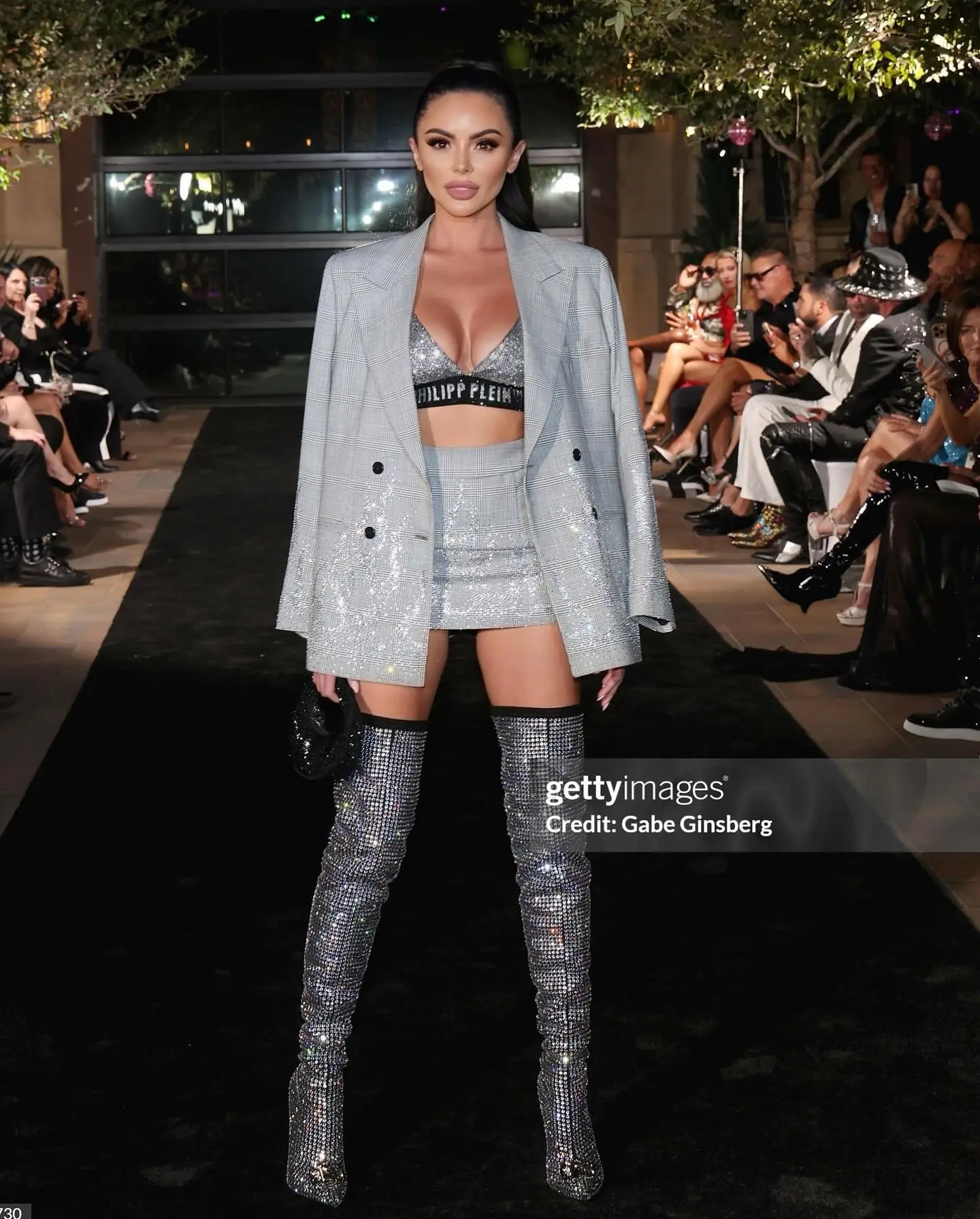 Emelina Adams Shines At Philip Plein Runway Show