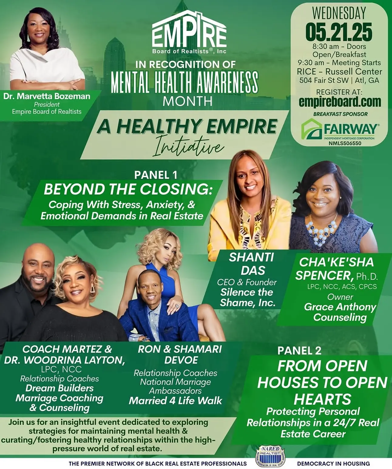 Empire Board of Realtist Empowers Mind-Body Career Talk Leading experts explore relationship balance, mental wellness and enduring growth further.
