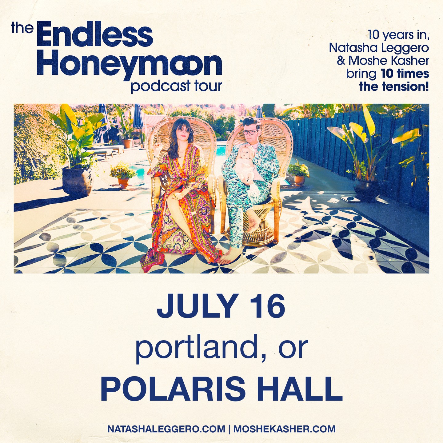 Endless Honeymoon Podcast Rocks Polaris Hall Natasha Leggero and Moshe Kasher bring sharp humor and insightful laughs to Polaris Hall!