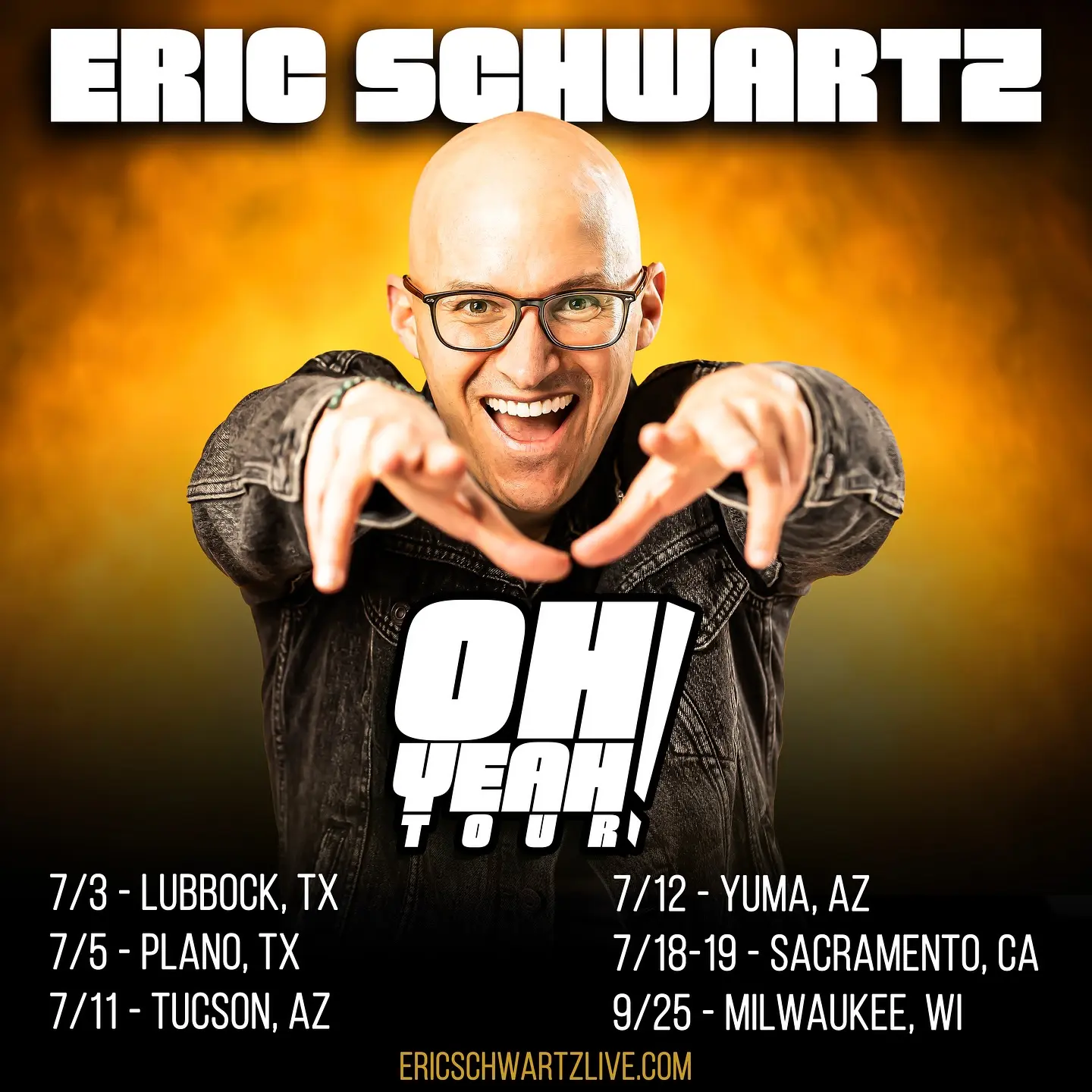Eric Schwartz Announces Limited New Tour Dates Eric Schwartz unveils fresh tour dates and invites fans to join his email list for alerts.