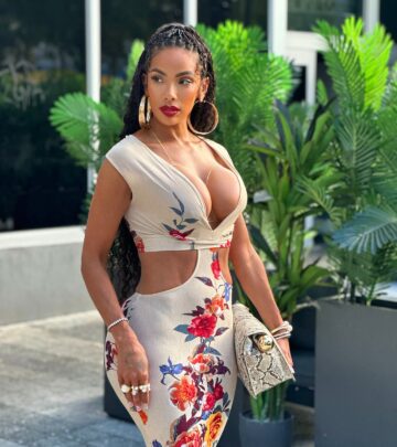 Erica Mena Embraces Mystery With PoshByV Dress