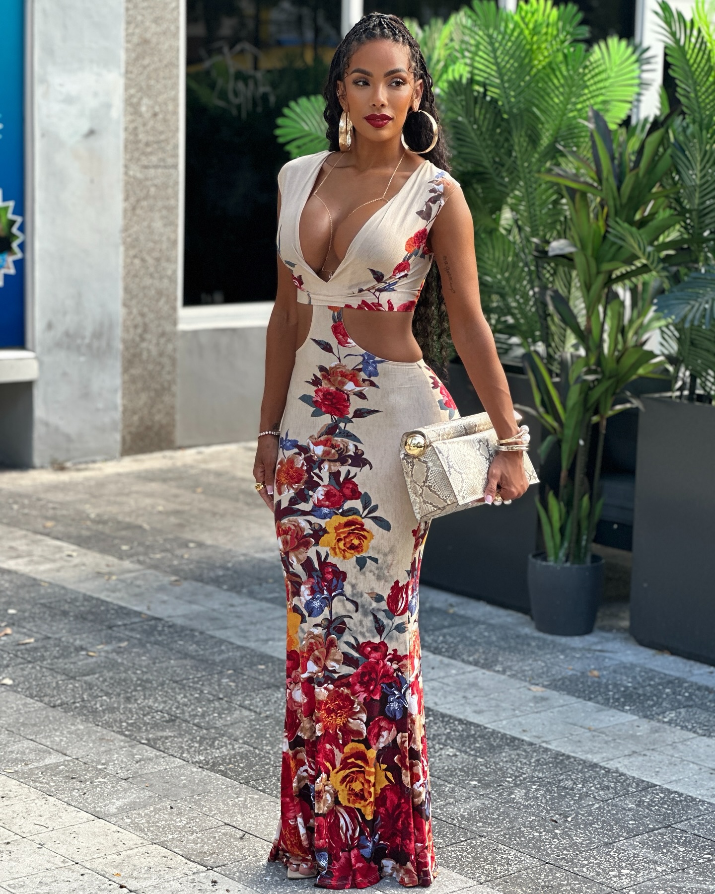Erica Mena Embraces Mystery With PoshByV Dress