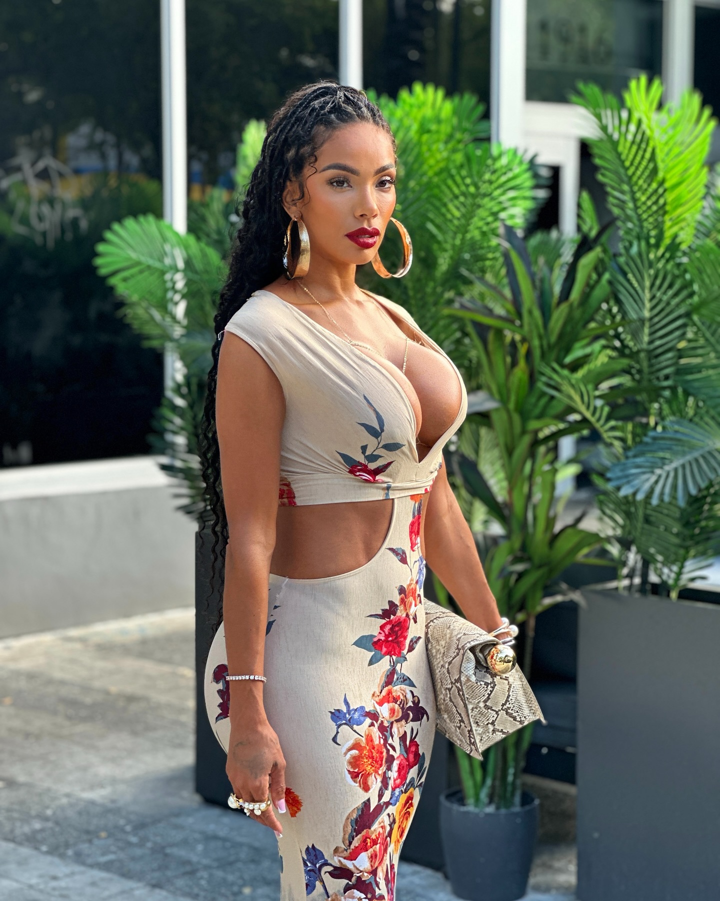 Erica Mena Embraces Mystery With PoshByV Dress
