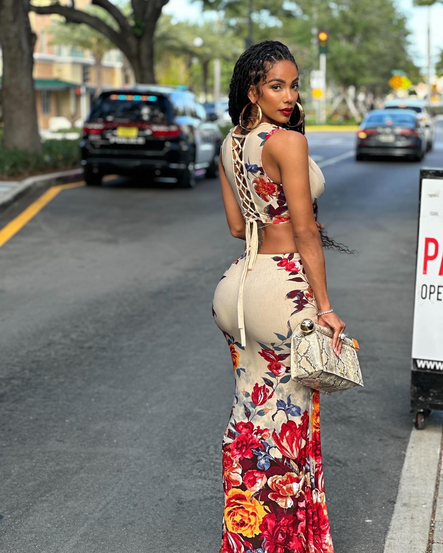 Erica Mena Embraces Mystery With PoshByV Dress