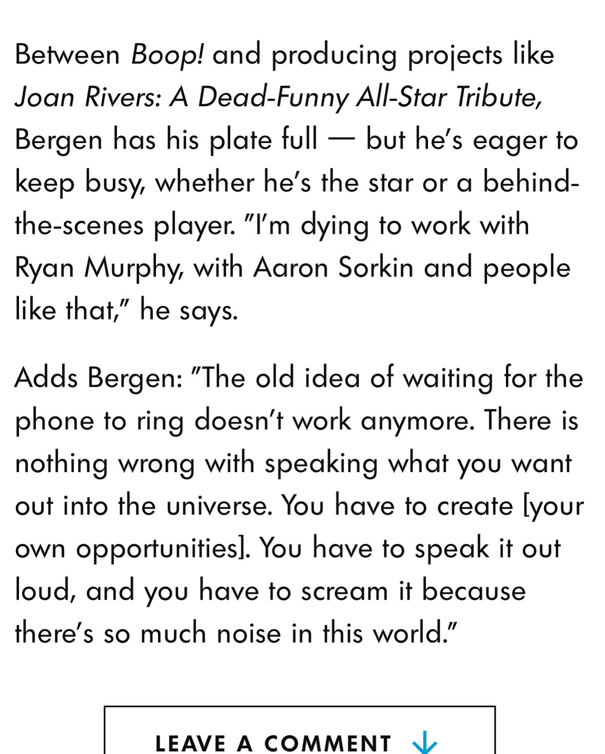 Erich Bergen Shines On People Magazine Cover
