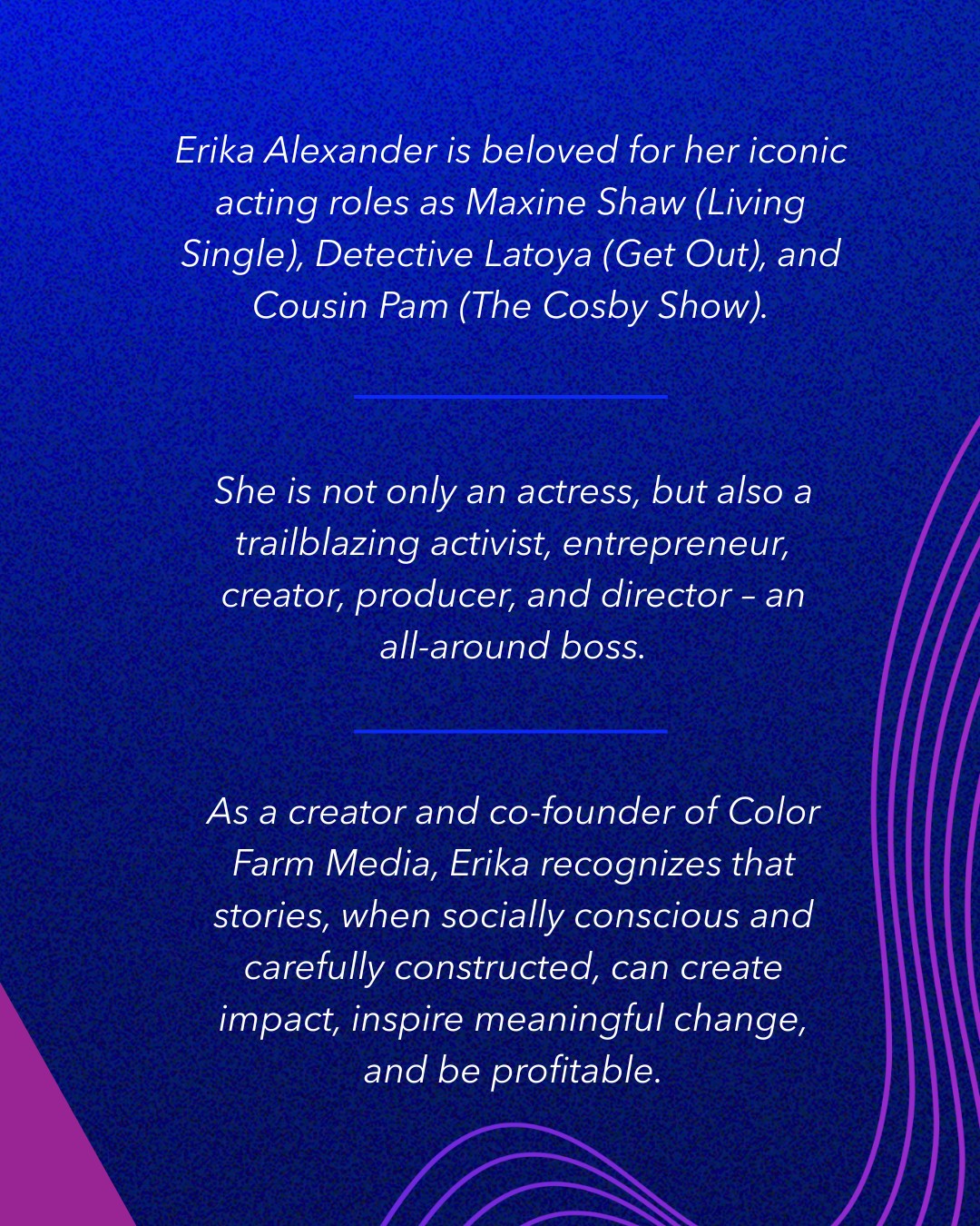 Erika Alexander Named Keynote At Energize Conference