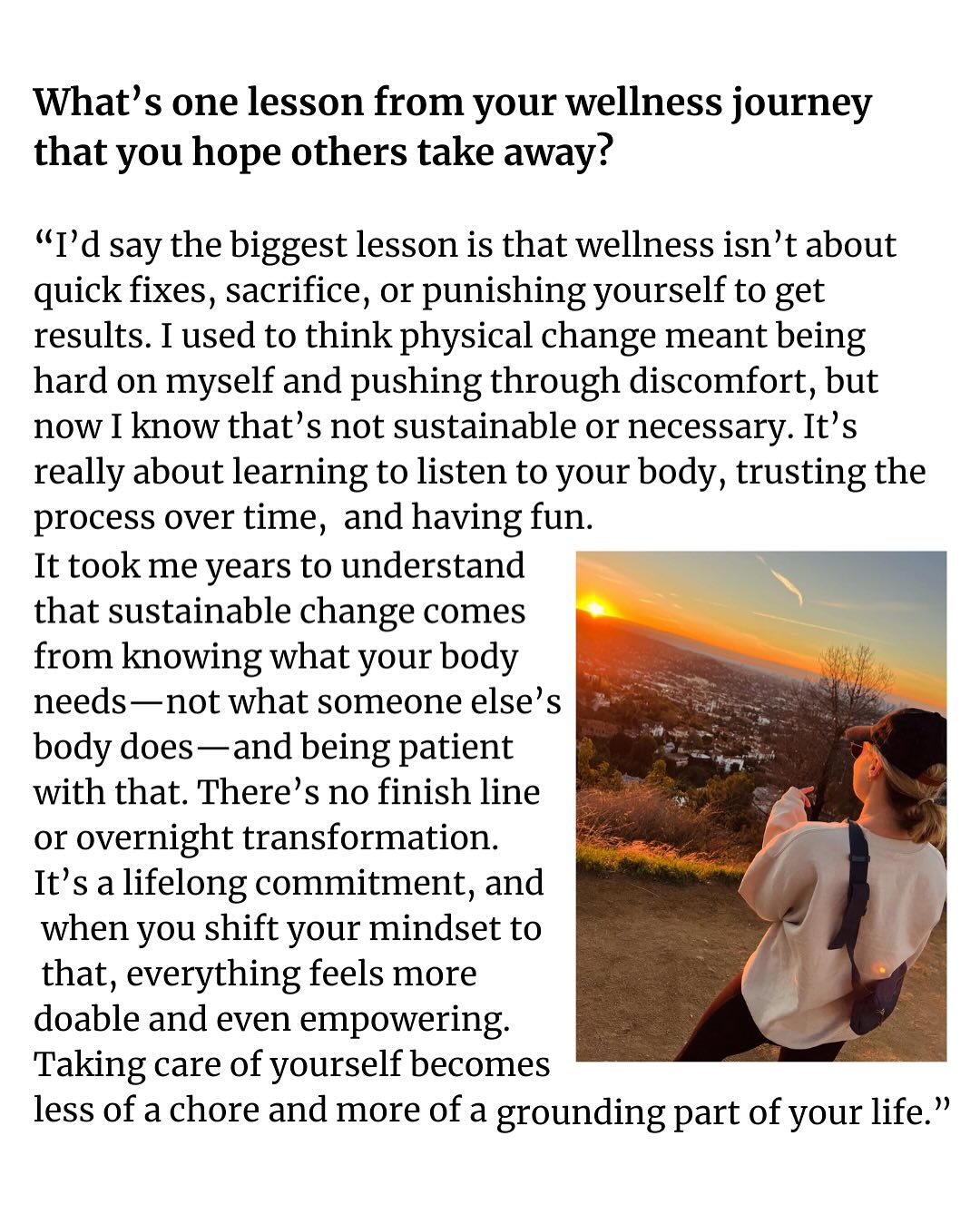 Erika Henningsen Shares Wellness Insights