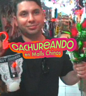 El humorista chileno recorre pasillos con gadgets absurdos, mezclando comedia y mal gusto!