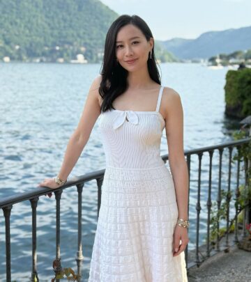 Fala Chen Enjoys Lake Como on Chanel Cruise