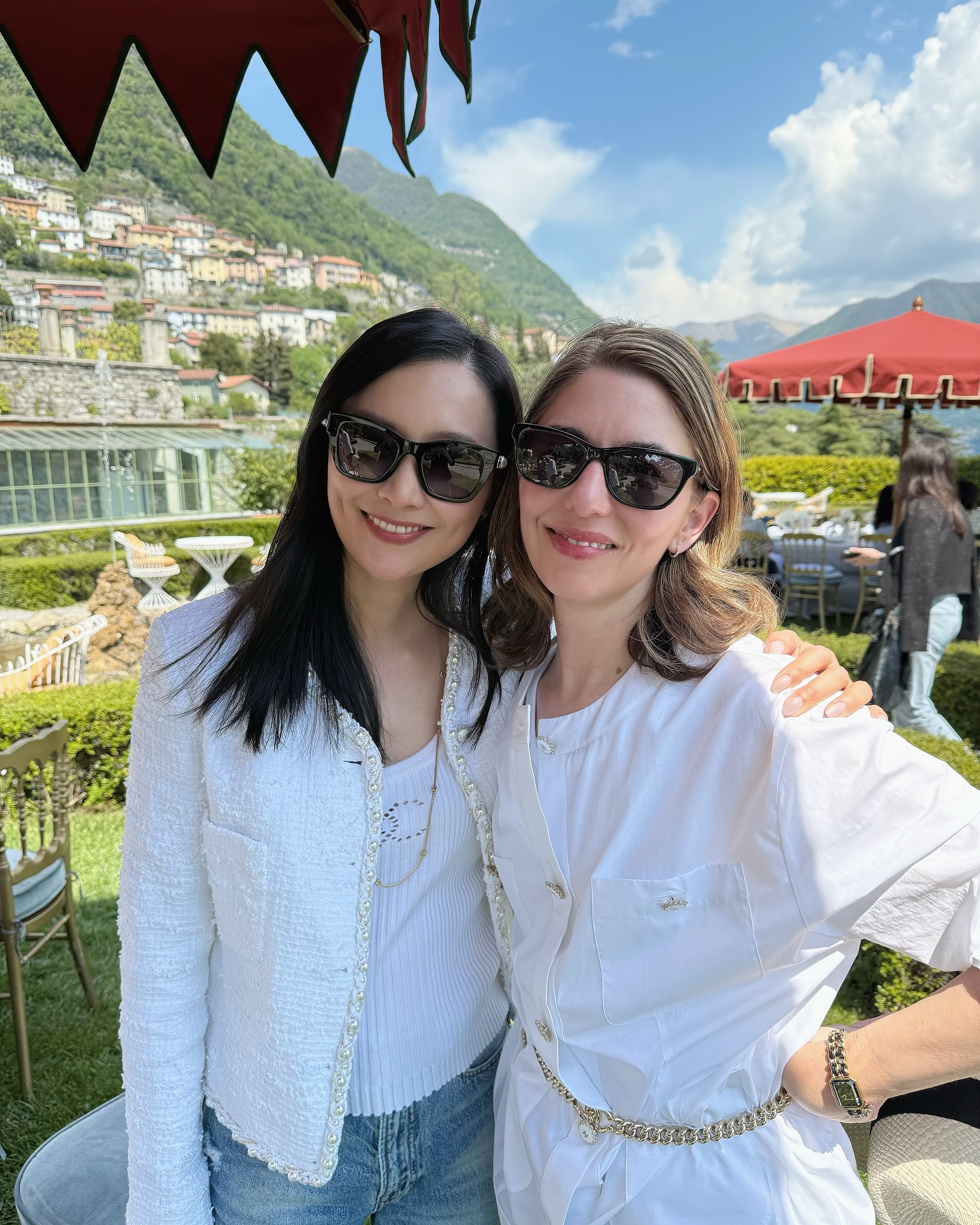 Fala Chen Enjoys Lake Como on Chanel Cruise