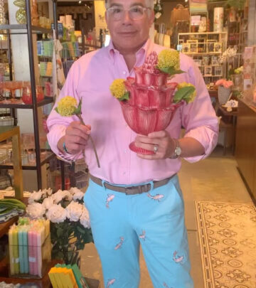 Bryan Batt adds charm at Hazelnut as spring blossoms display chic art and refined flair!!!