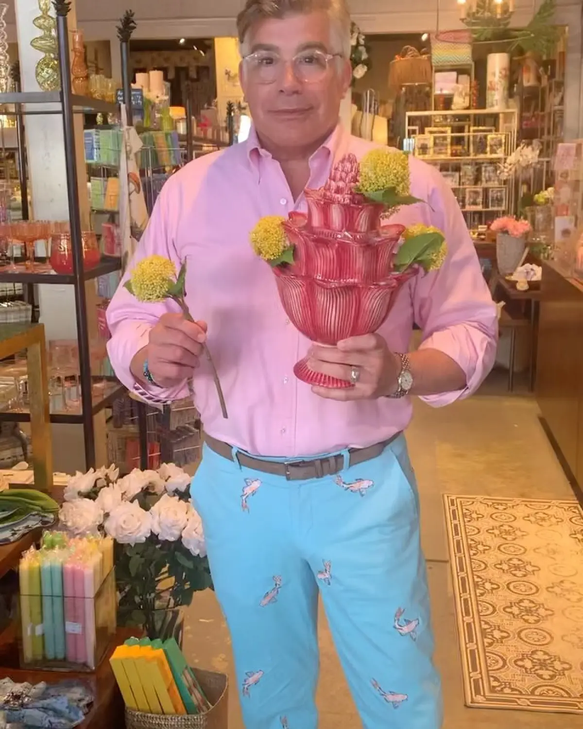 Bryan Batt adds charm at Hazelnut as spring blossoms display chic art and refined flair!!!
