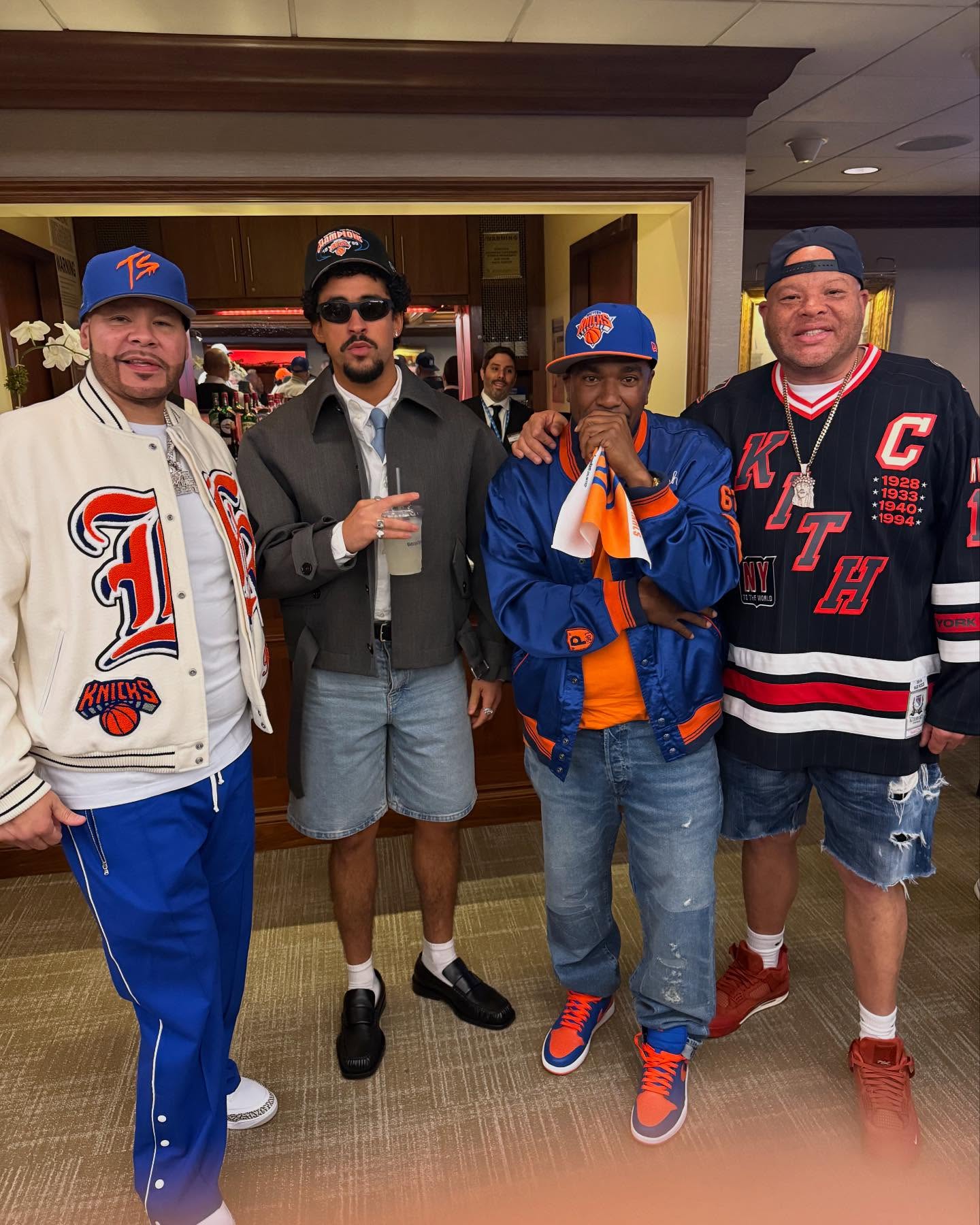 Rapper mixes humor with sports flair, celebrating Mother’s Day and a loud Knicks shout!!
