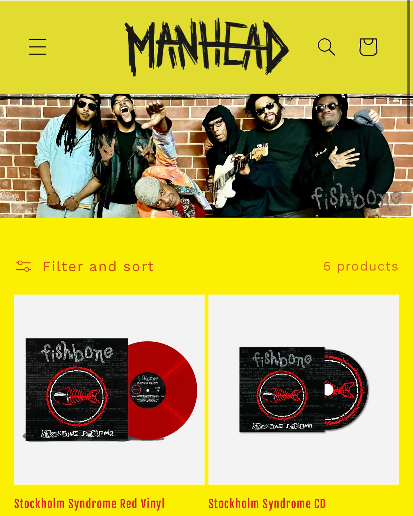 Fishbone Launches Online Store For Stockholm Syndrome Fans in UK and EU beat heavy US shipping fees with fresh preorders via web service today.