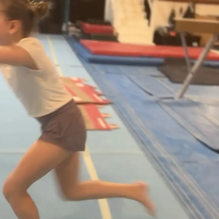 Flicka Gymnastics Training Session Kick-Off