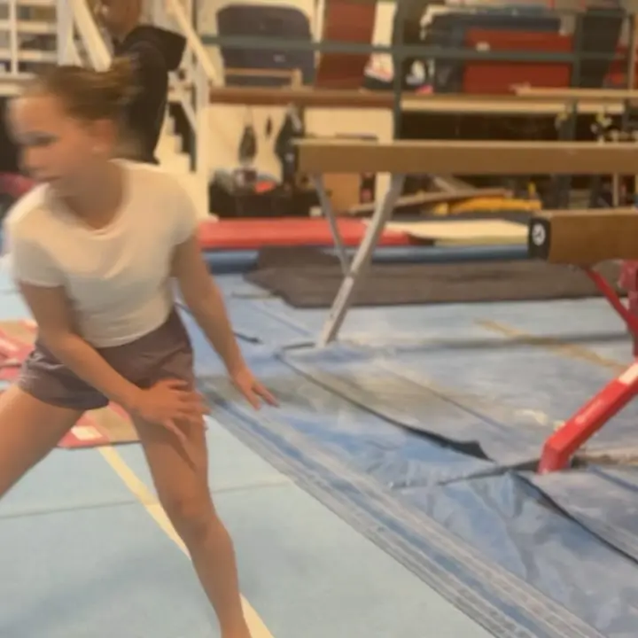 Flicka Gymnastics Training Session Kick-Off