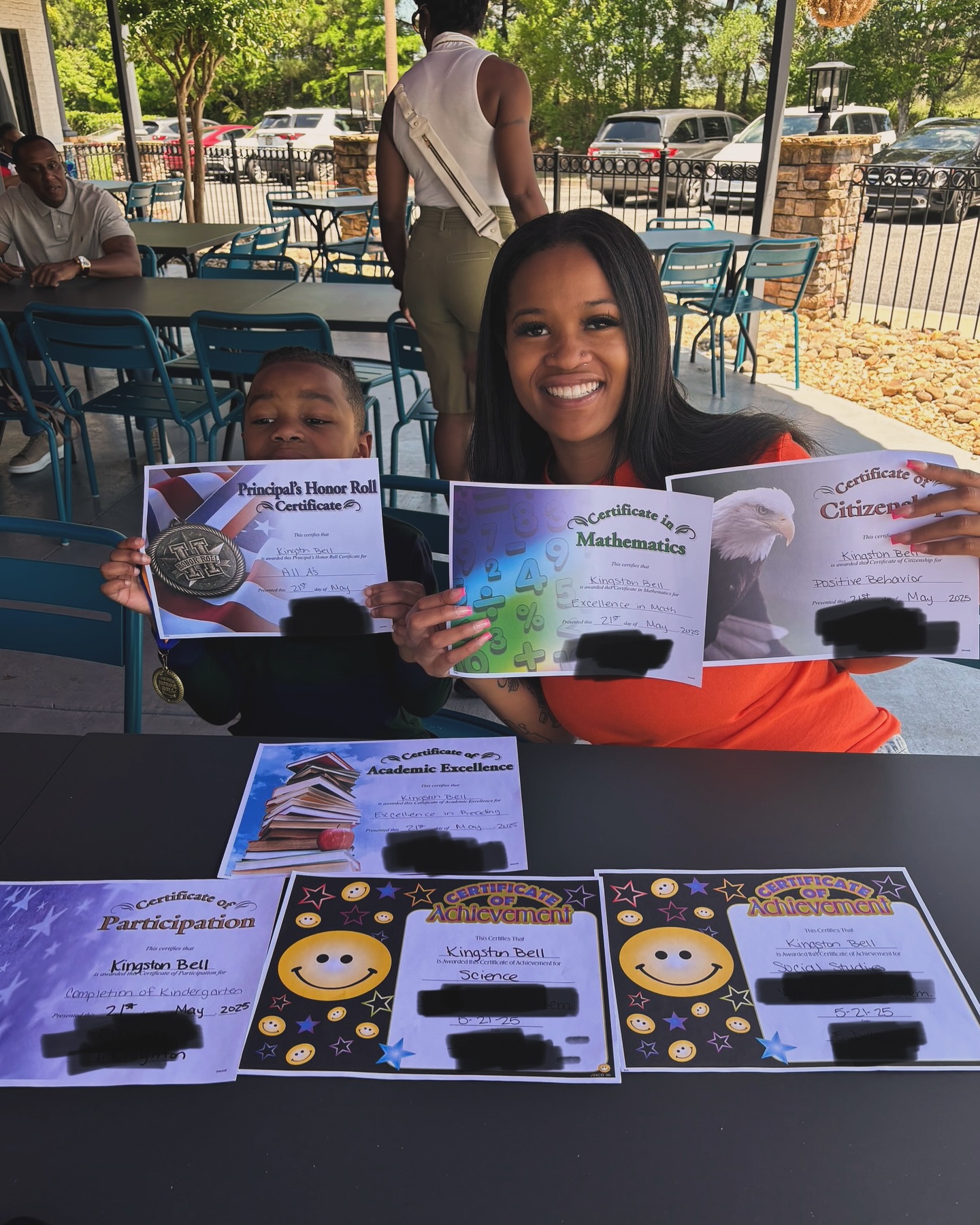Flippa T’s First Grader Bags All-A’s and Principal Awards Proud mom beams over her child's perfect report with recognition in science, math and more