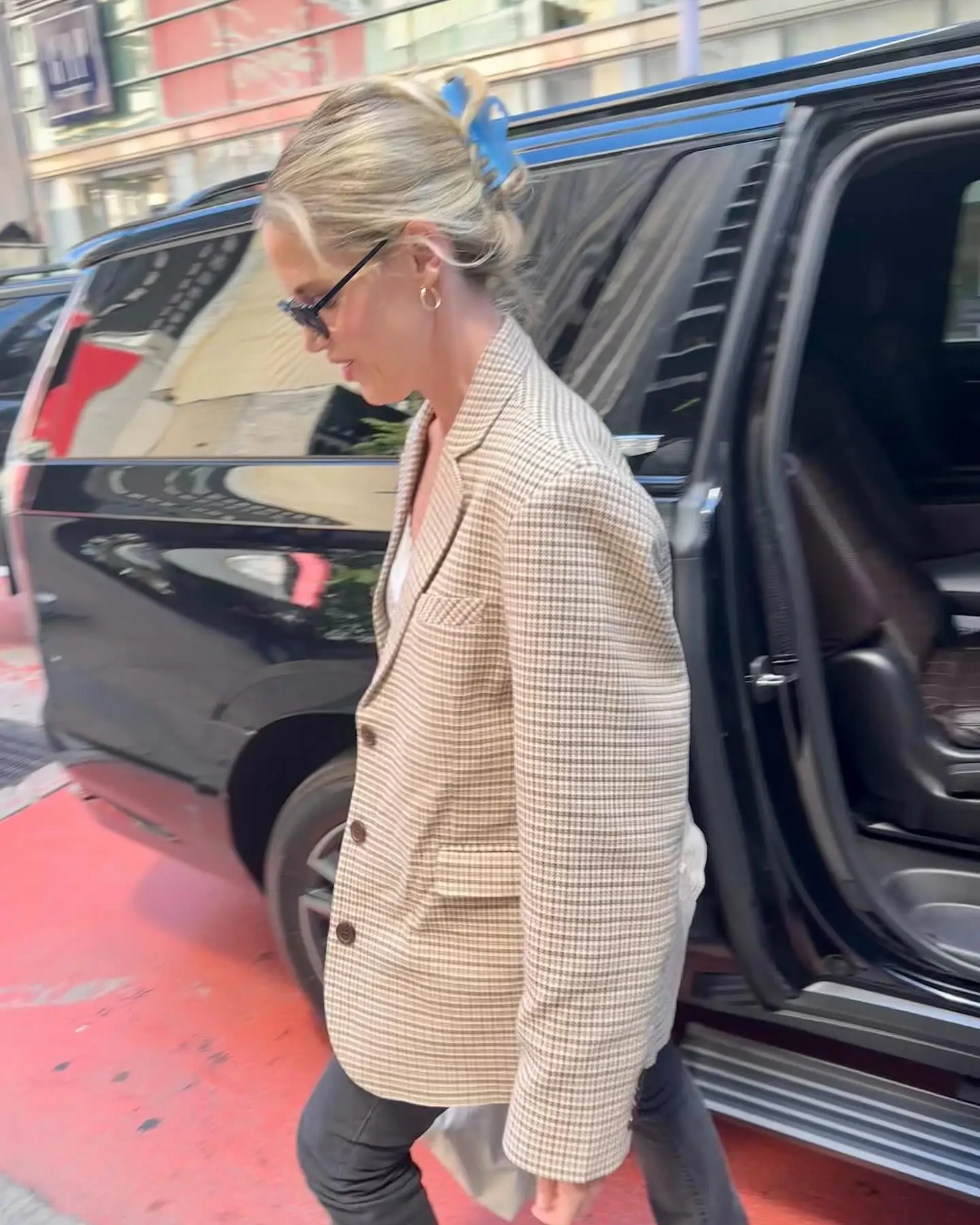Forever Blazer: Summer Fashion Statement Byrdie Bell dons her new Versatile Forever Blazer by Matilda Djerf, for every summer chic.