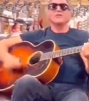 Stallone blends wit, heritage, and fun at Rare Guitars, channeling true musical magic.!!!