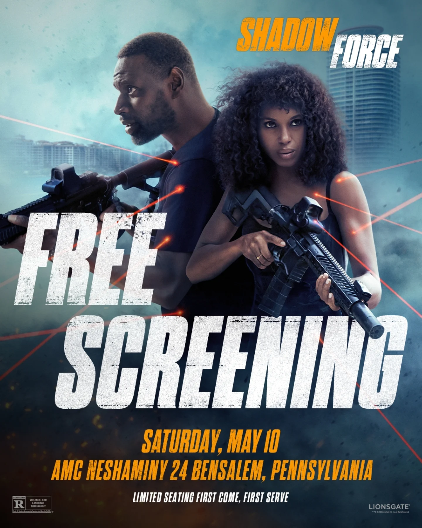 Free Screening Of Shadow Force In Philly Experience an exclusive free screening event at AMC Neshaminy in Philly on May 10. Hurryup!