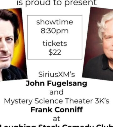 Comedian John Fugelsang teams with fconniff for a musical set at Grantville club Saturday!