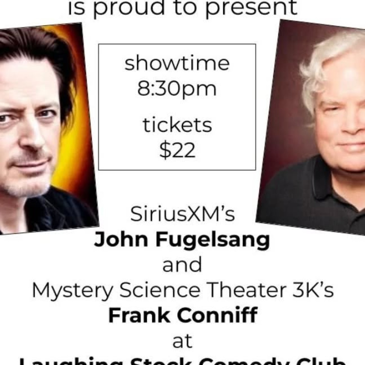 Fugelsang Takes Stage At Laughing Stock Club Comedian John Fugelsang teams with fconniff for a musical set at Grantville club Saturday!