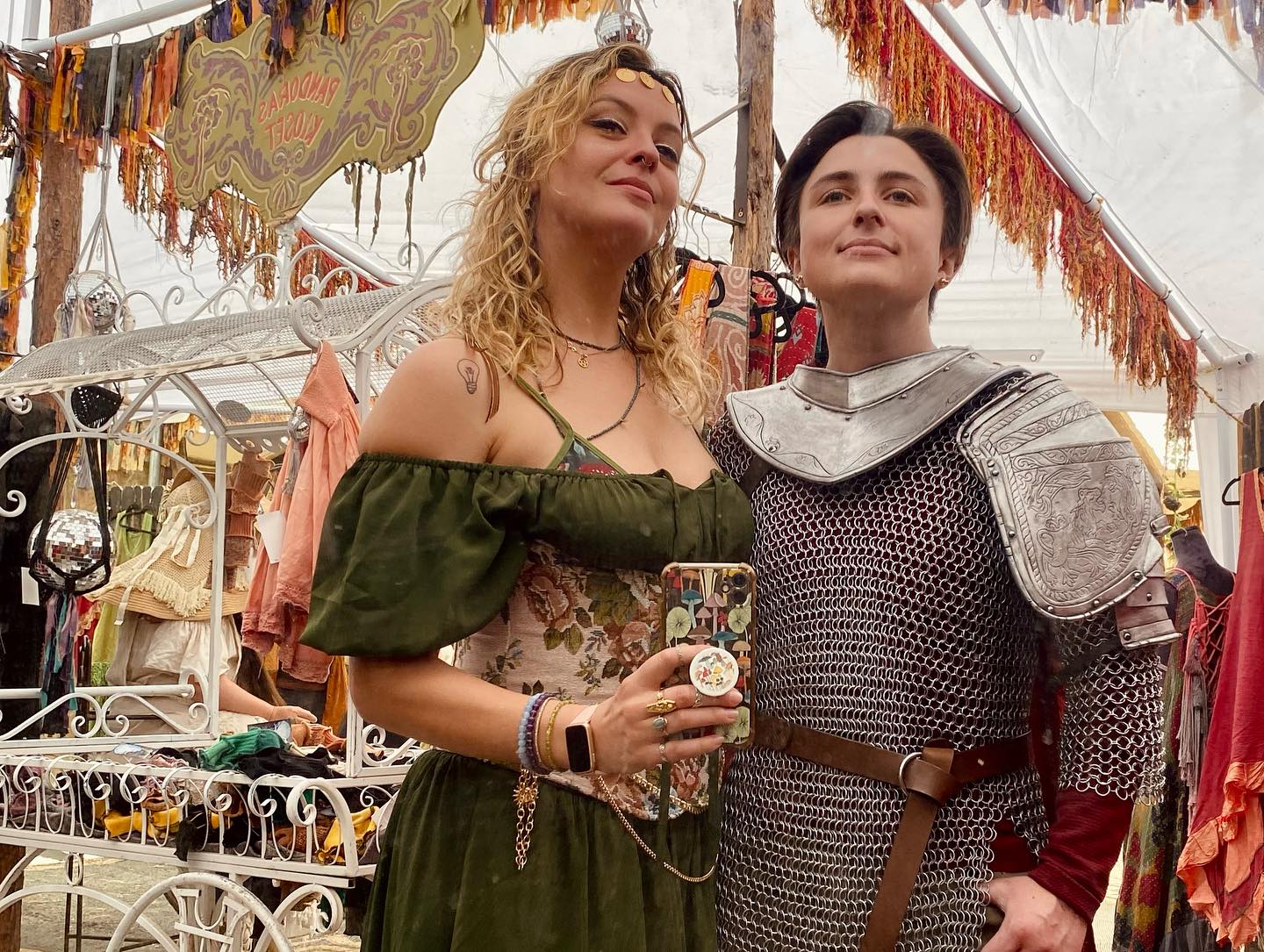 Gage Golightly Shines At Ren Faire In DIY Chainmail
