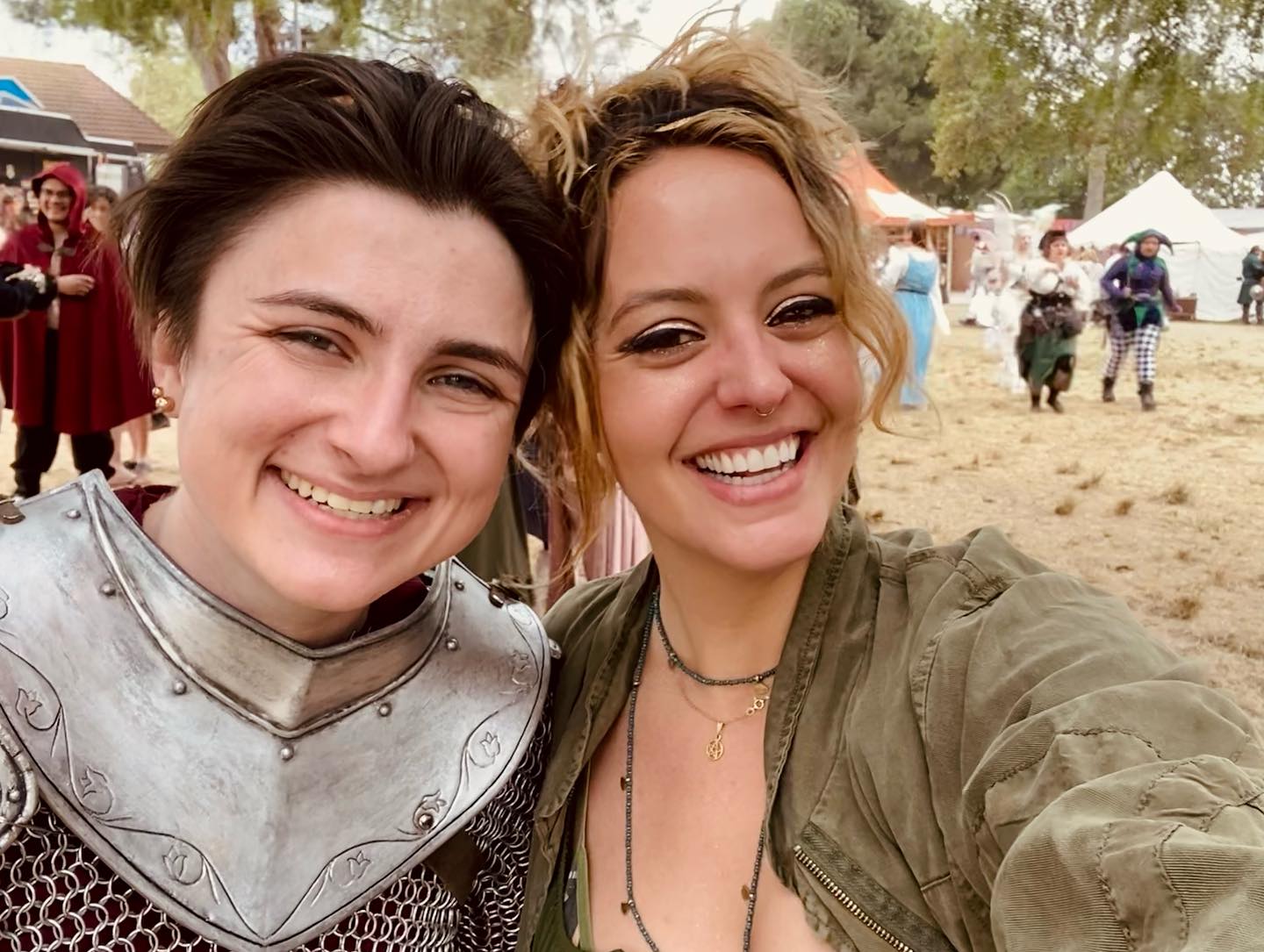 Gage Golightly Shines At Ren Faire In DIY Chainmail