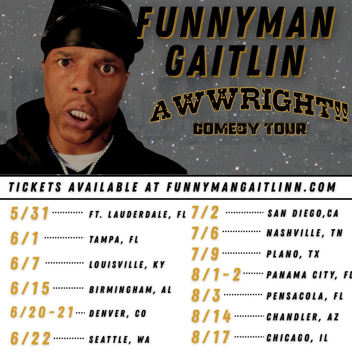Gaitlin Roberson’s Summer Tour: Bikes, Cities & Tickets Unleash pure excitement with live events lighting up diverse spots throughout the nation.
