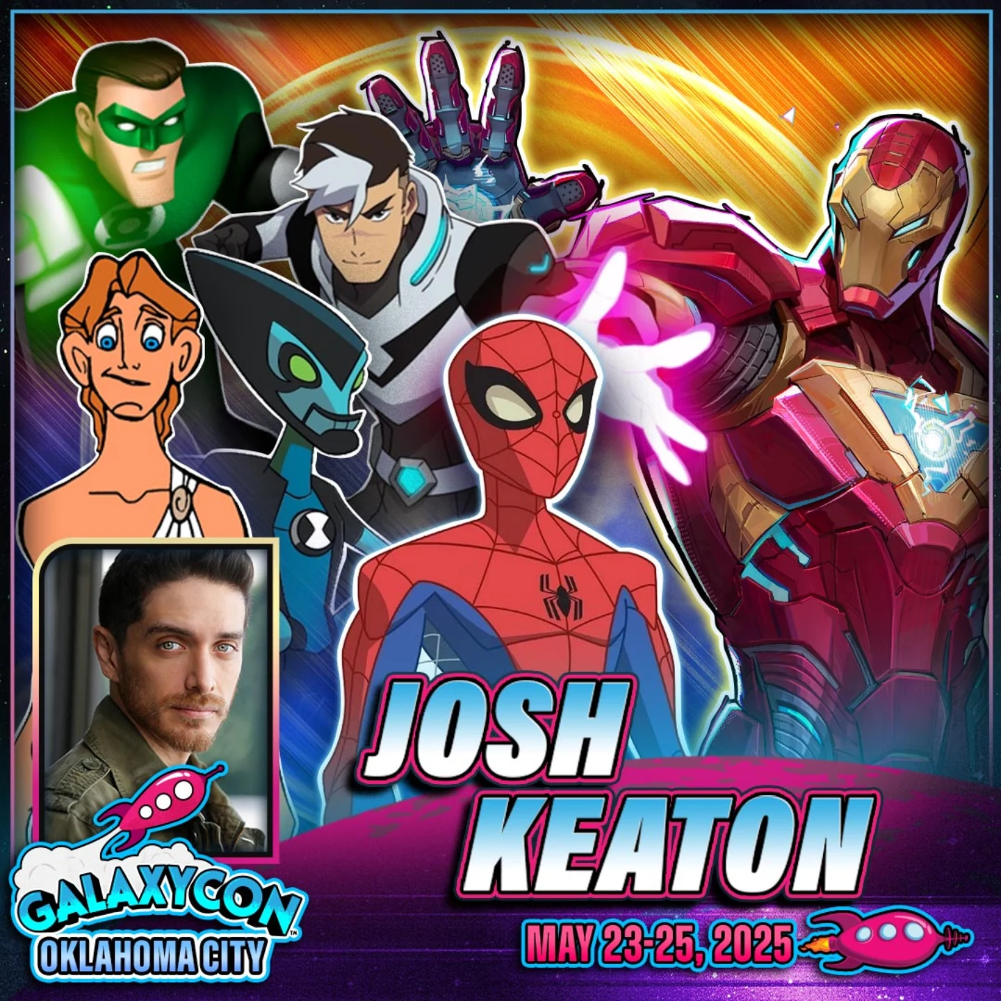 GalaxyCon OKC: Josh Keaton Brings Marvel Magic To Oklahoma Seasoned voice actor wows with heroic roles and animated charm at this live comic fest now