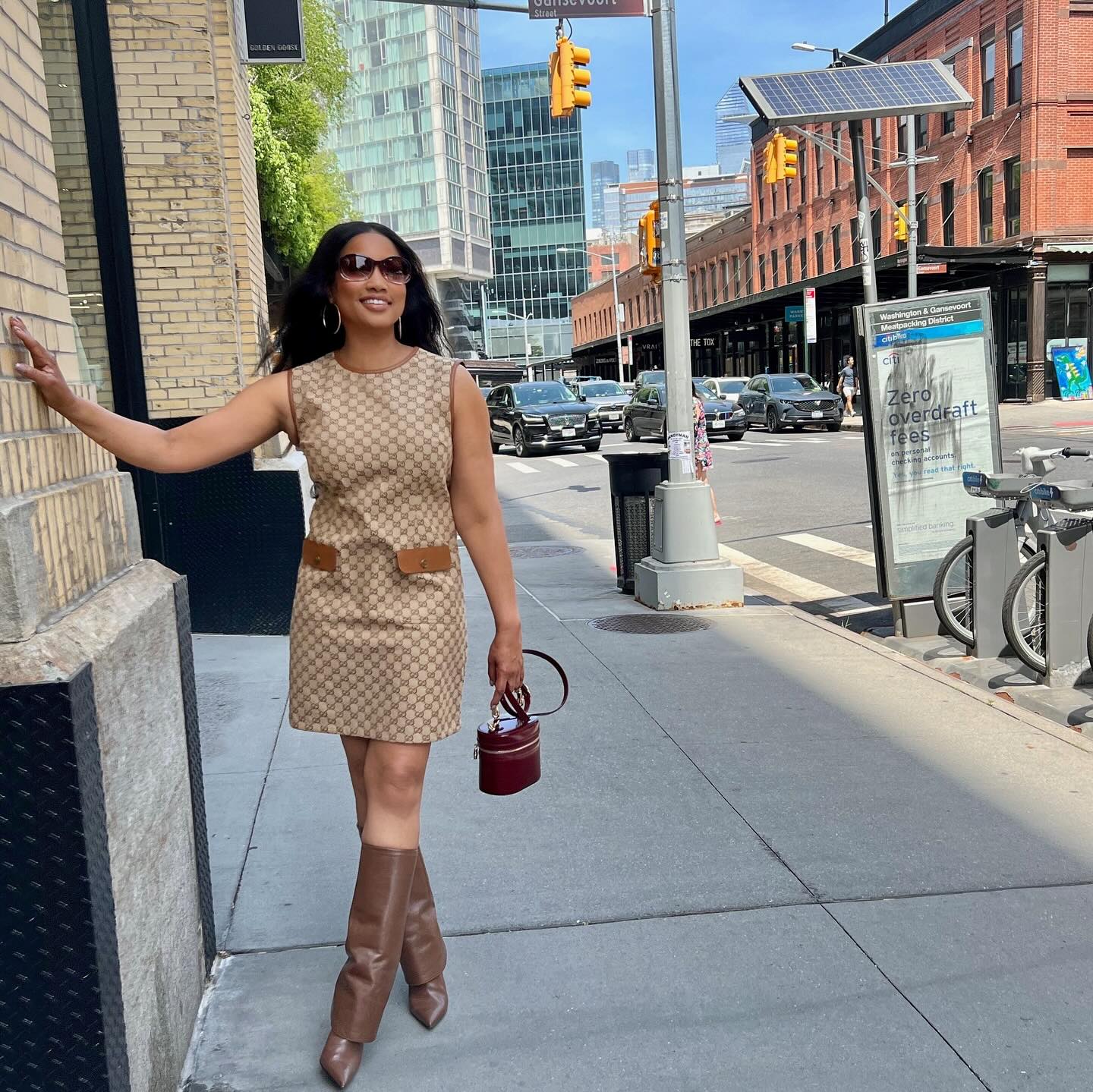 Garcelle Beauvais Enjoys A Chic Day Out In NYC