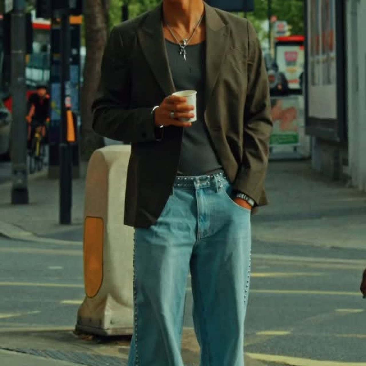 Gavin Casalegno In London Styled By Wife The actor stuns London as his wife styles him, merging fashion with urban charm and flair.