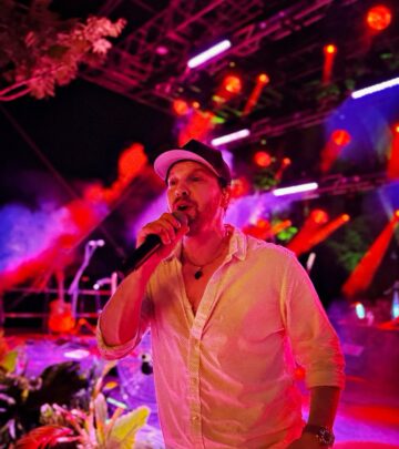 DeGraw stuns with live performance at an outdoor venue boasting breathtaking scenic views.
