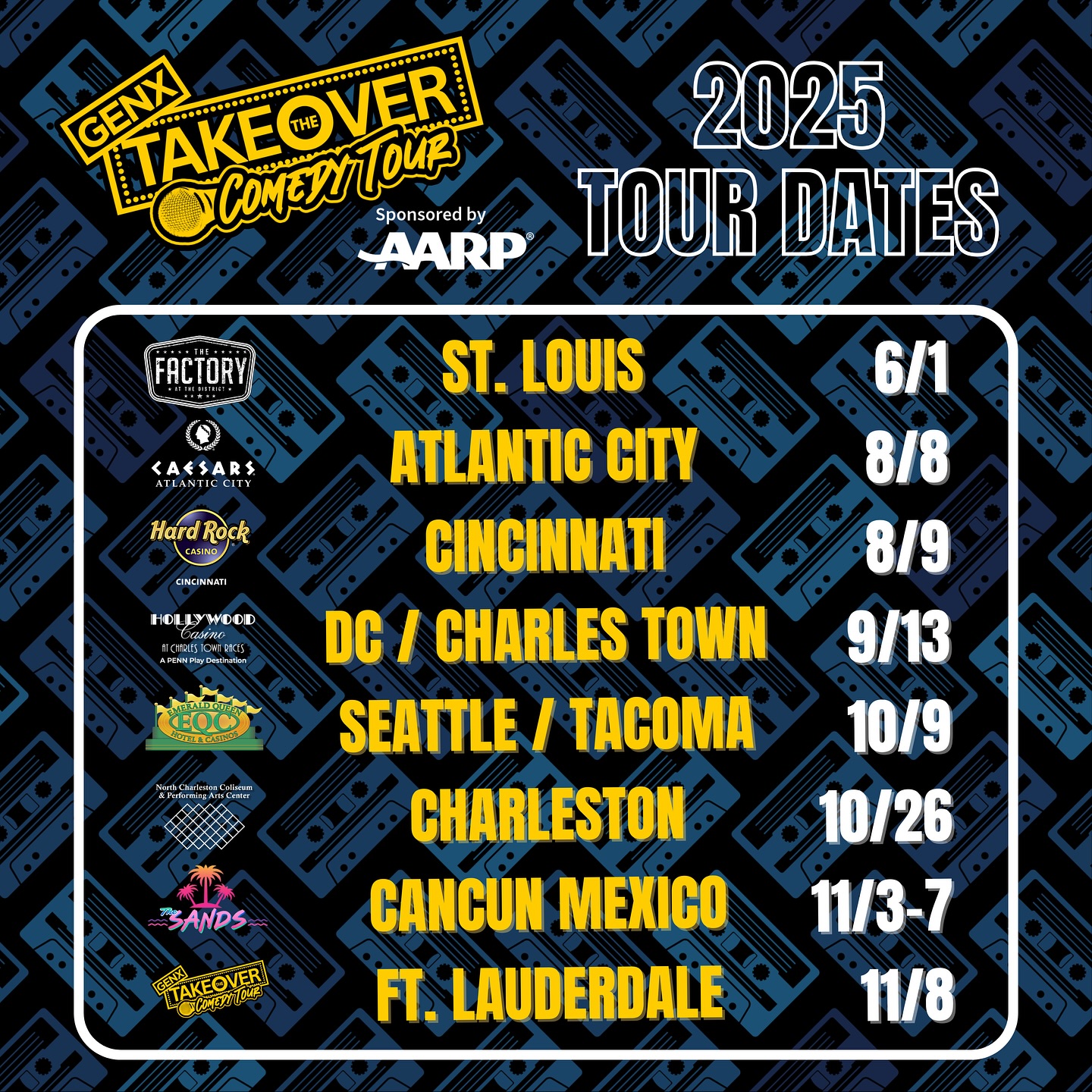 GenX Takeover Announces Expanded Tour Dates Extra tour dates spark nationwide excitement, delivering nonstop jokes and pure delight.!!!