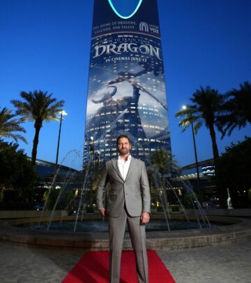 Gerard Butler Lights Up Kingdom Tower Screening