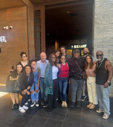Singer Gloria Gaynor takes a break in Brazil, sharing a family lunch with gratitude today!