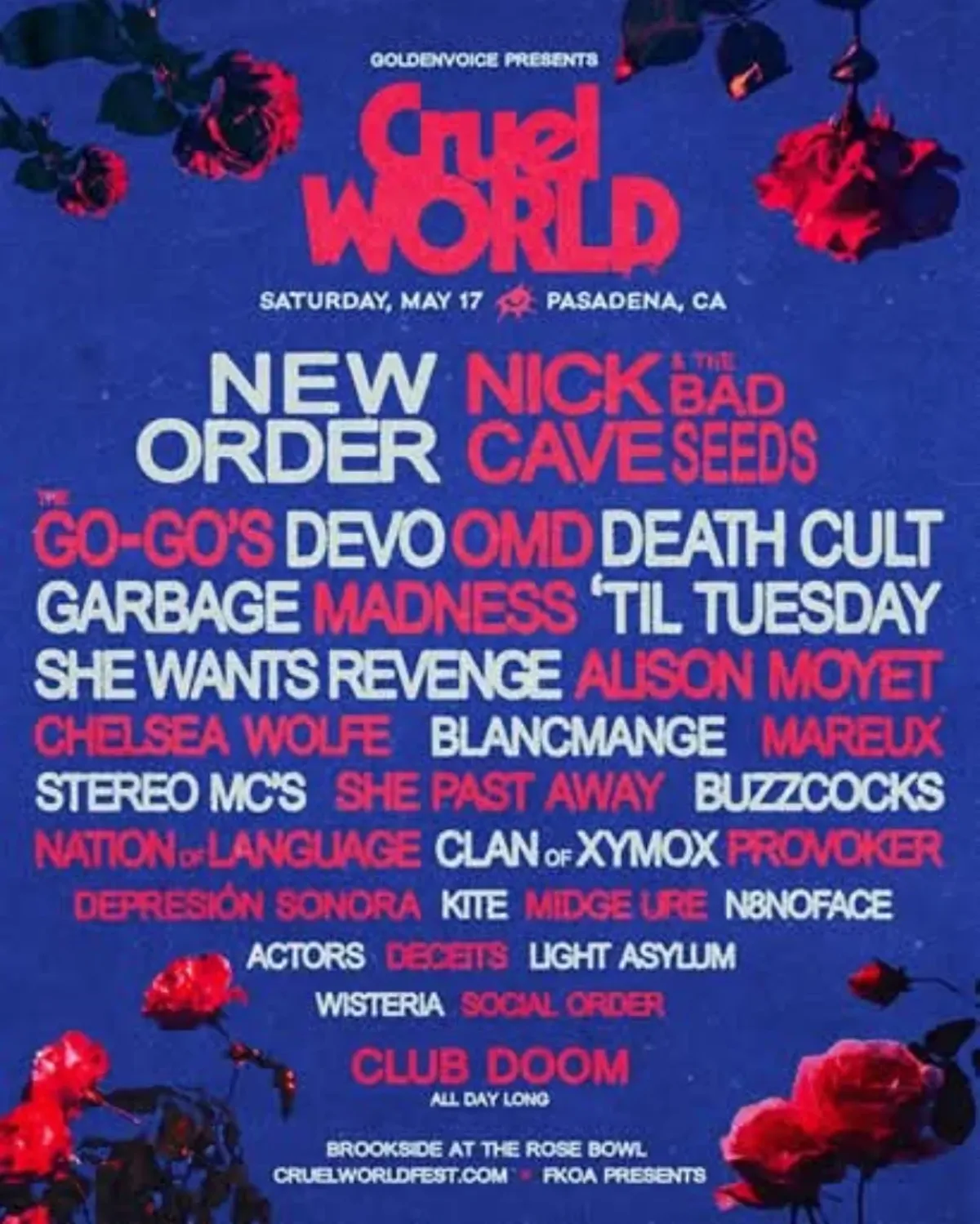 Go-Go’s To Rock Cruel World Fest Tonight Iconic new wave legends ignite nightlife at Cruel World Fest with a high-energy 8:45 set!!