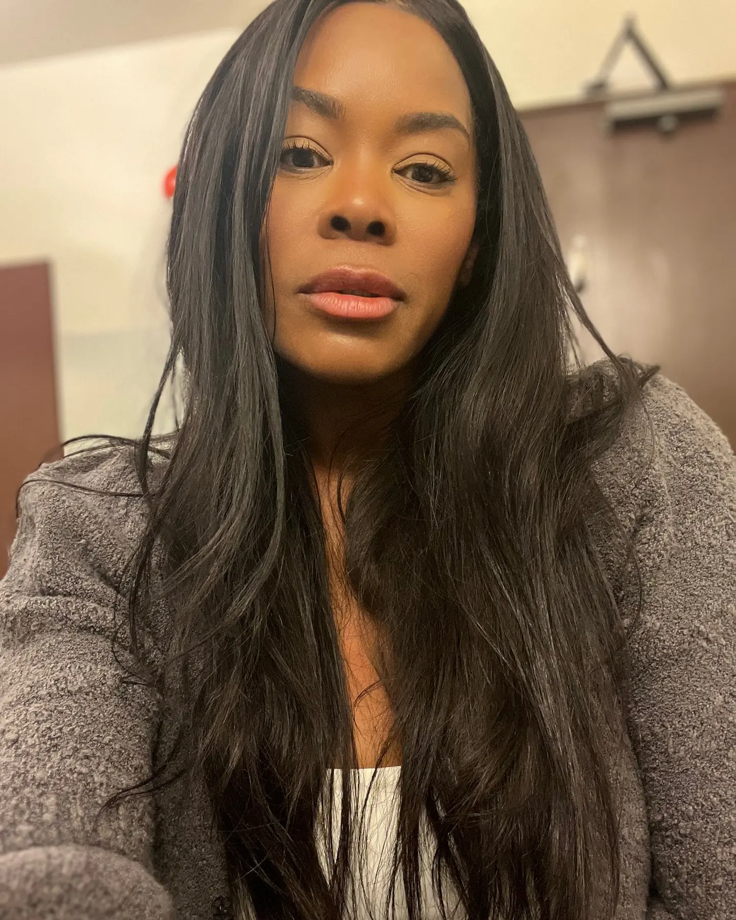 Golden Brooks Embraces A Calm Night Golden Brooks posts a serene goodnight message echoing her calm demeanor and a great day.
