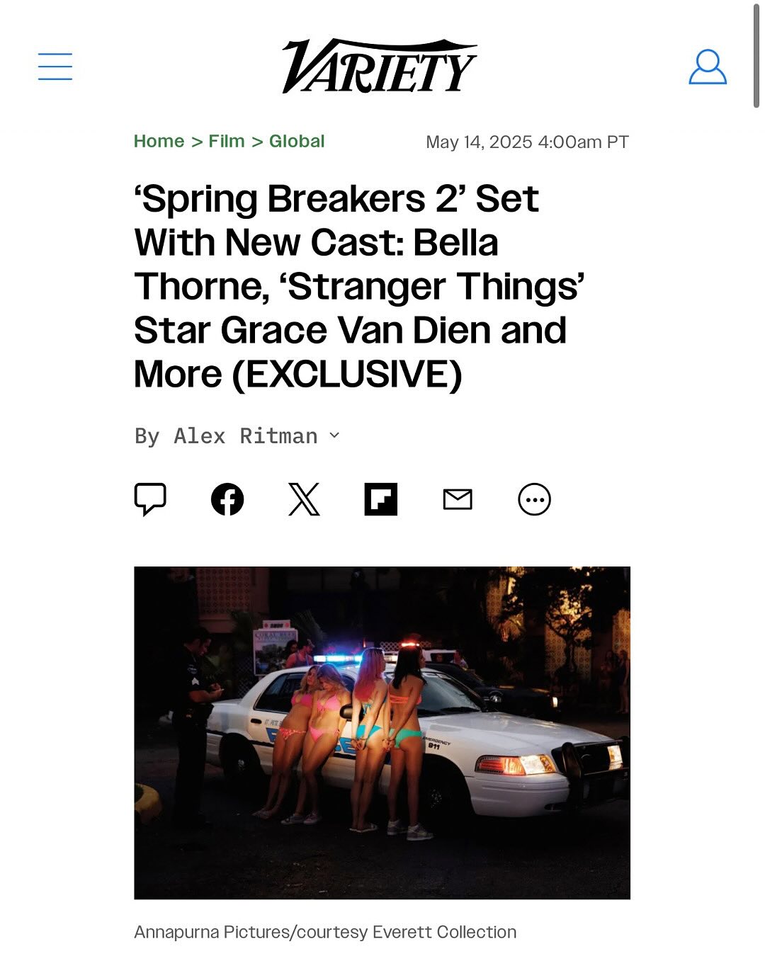 Grace Van Dien Embraces Unfiltered Spring Break Vibes