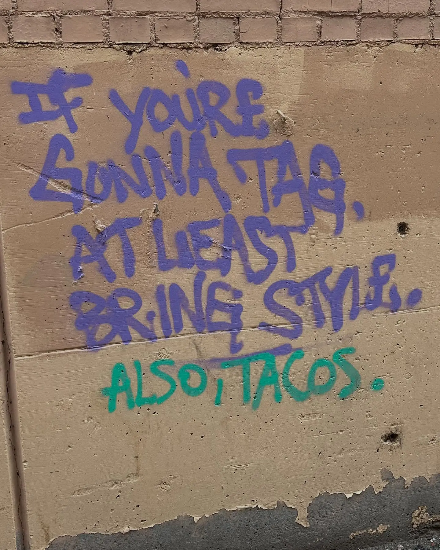 Graffiti Wisdom In Casper Alleys
