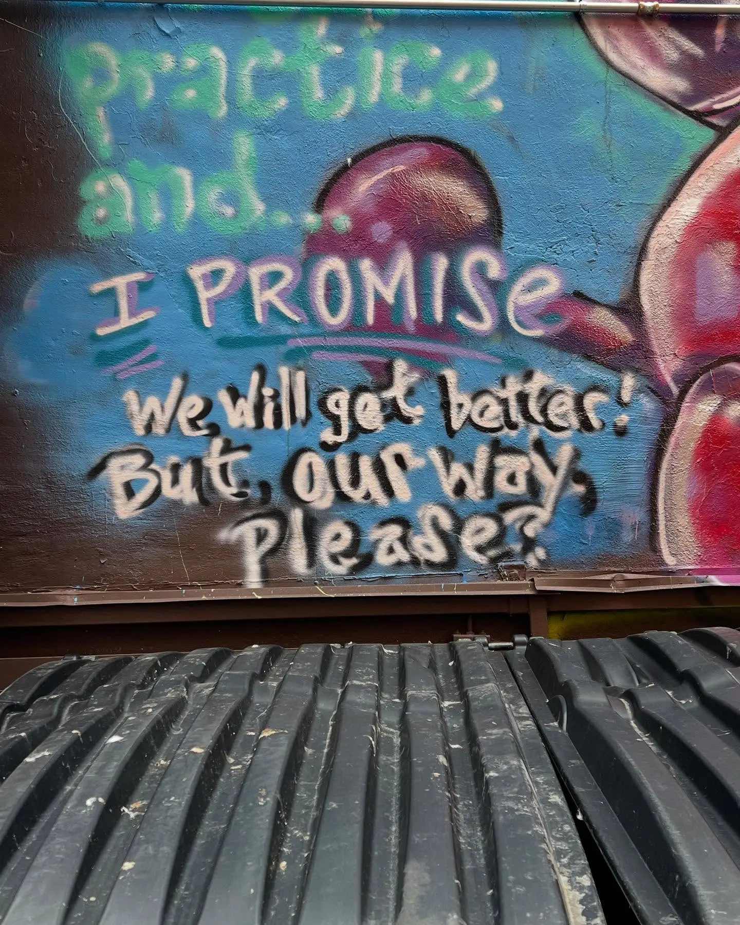 Graffiti Wisdom In Casper Alleys