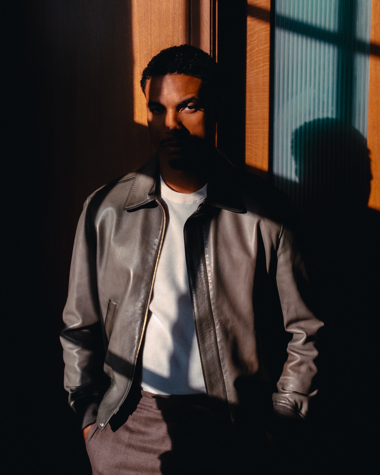 Top model Greg Tarzan Davis exudes cool charm in a striking mood photo that captivates!!!