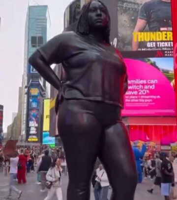 Grounded In The Stars Sculpture Unveiled In Times Square